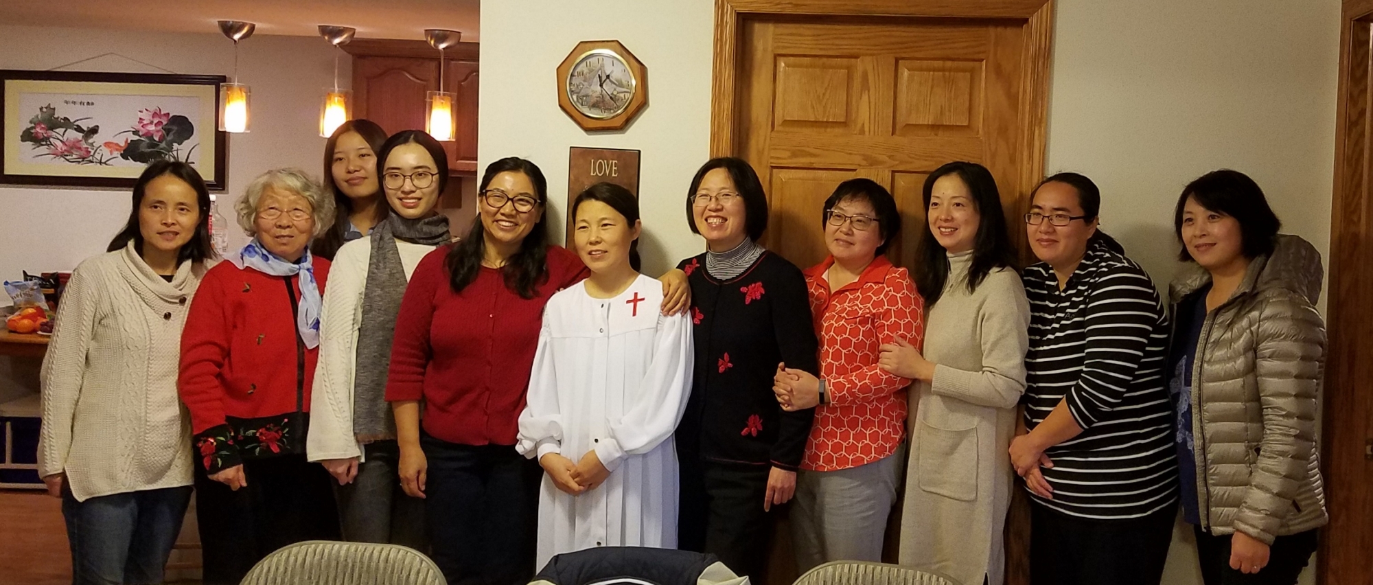 2018 Thanksgiving  Lin Qiu's Baptism